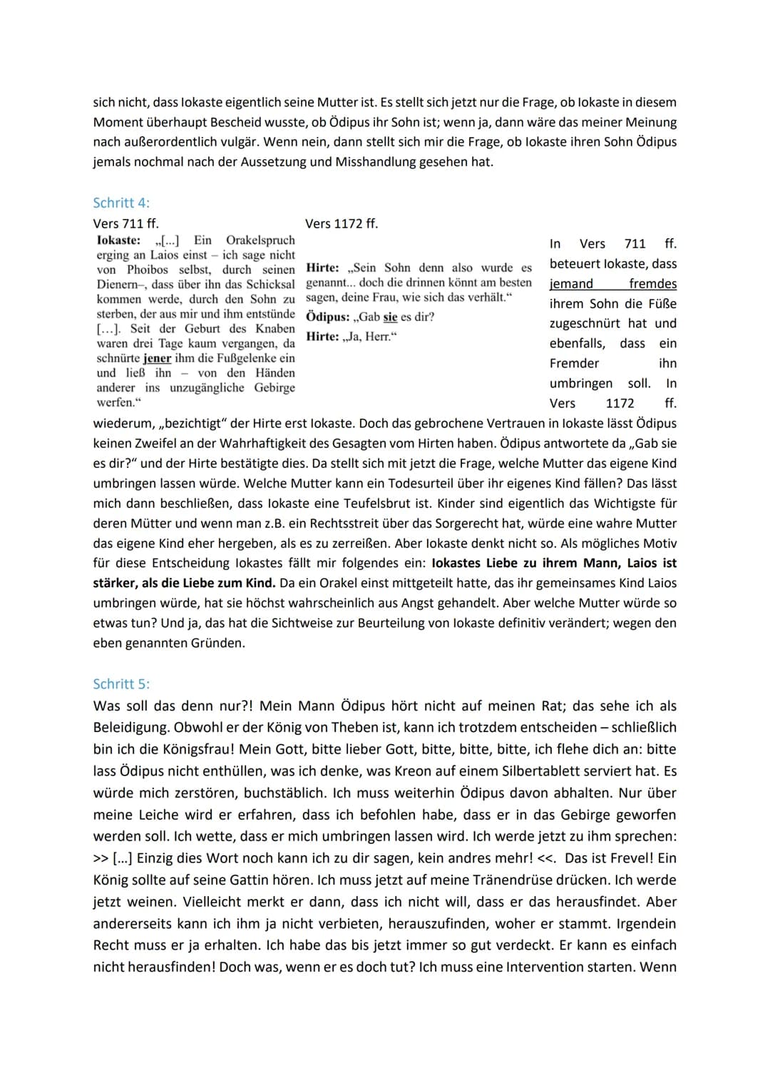 Rocco Alessi
LK Deutsch
Hr. Lutter-Mörsdorf
Schritt 1:
,,[...] der König steht nicht allein, er wird von der Gattin
umsorgt und geliebt."
Zi