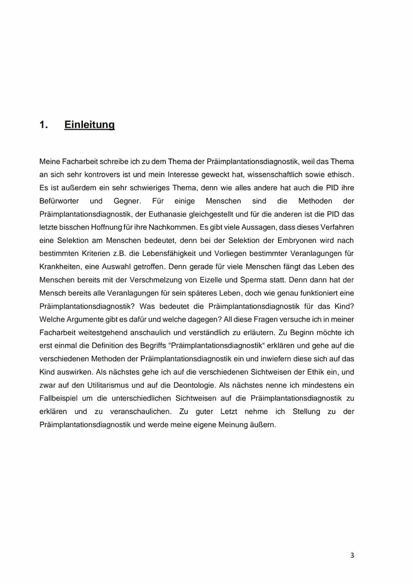 - Präimplantationsdiagnostik -
Facharbeit im Grundkurs Philosophie
(Herra
von
Levent Yilmazer
Q1
Schuljahr 2022/2023 1. Einleitung..
2. Präi