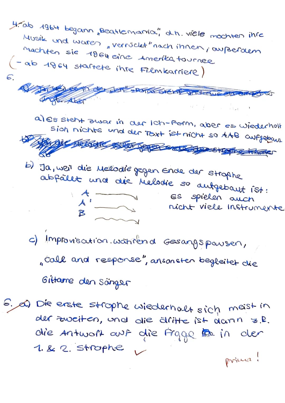 Musik Klassenarbeit Nr. 2 Klasse 7c
7:
6.6.2016 Name:.
32
P: 29/28 Note: B
1-
Welche beiden Bedeutungen kann der Begriff ,,Ballade" haben?
e