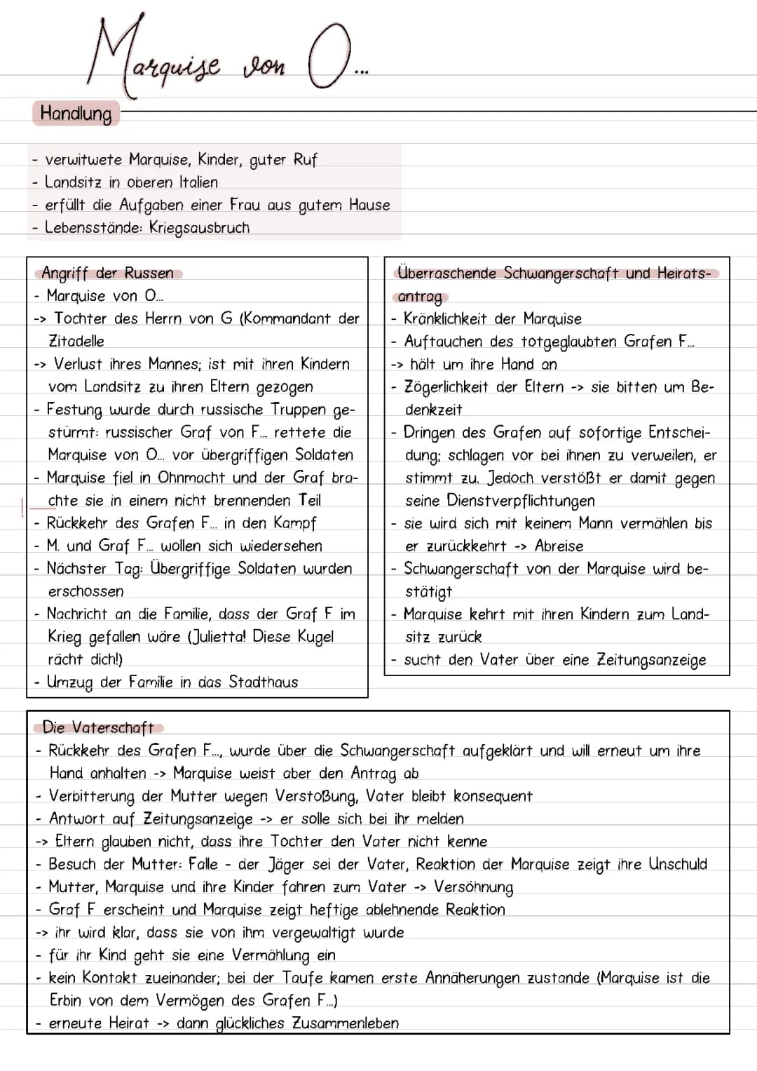 Die Marquise von O…