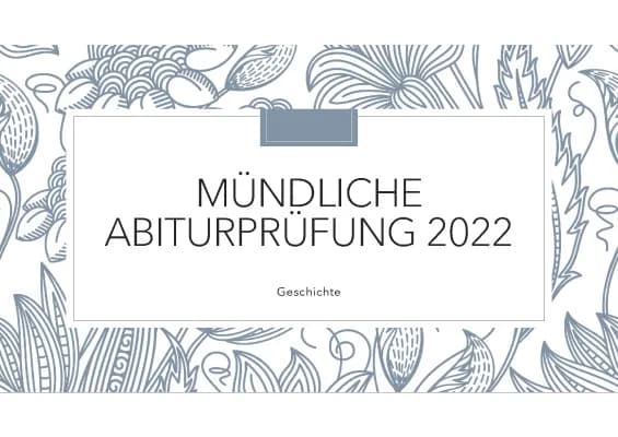 Know Mündliche Abiturprüfung Geschichte thumbnail