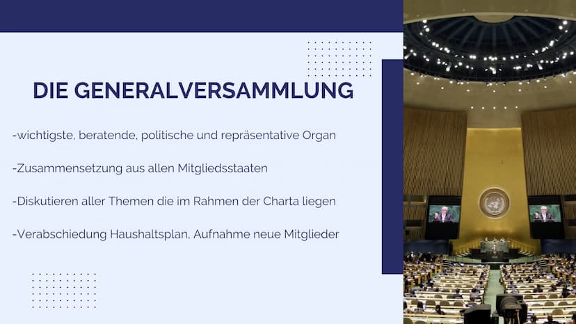 
<p>Die Vereinten Nationen (VN) oder auch United Nations (UNO) genannt, sind das wichtigste Forum internationaler Beziehungen, das im Rahmen