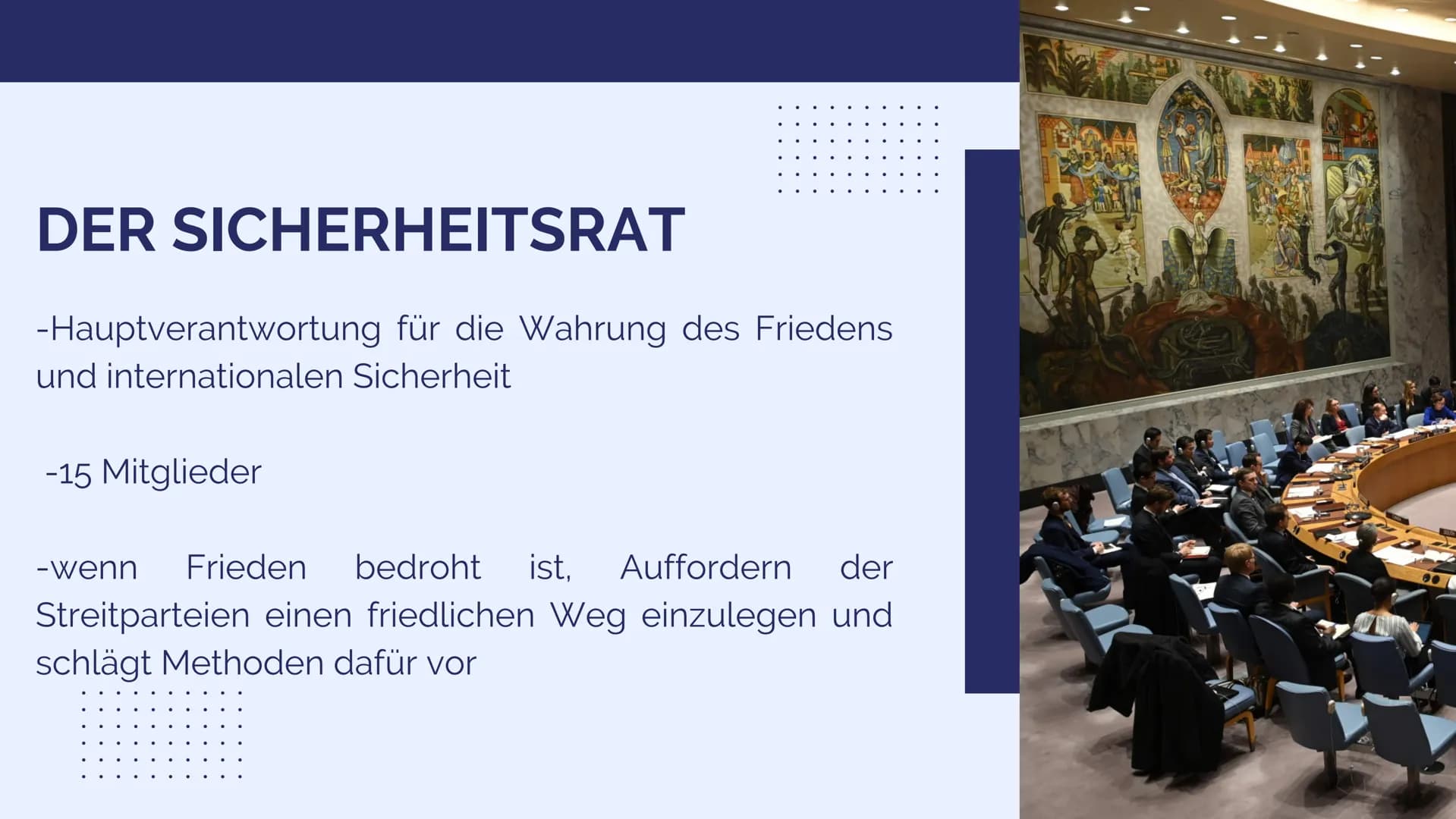 
<p>Die Vereinten Nationen (VN) oder auch United Nations (UNO) genannt, sind das wichtigste Forum internationaler Beziehungen, das im Rahmen