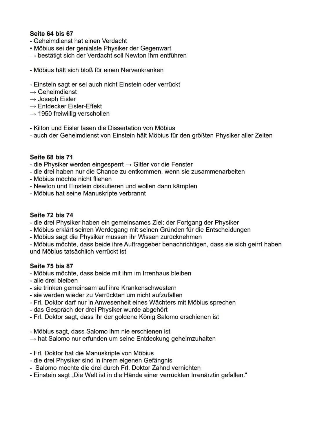 Fräulein Doktor Mathilde von
Zahnd
Marta Boll
Monika Stettler
Uwe Sievers
McArthur
Murillo
Herbert Georg Beutler (Newton)
Ernst Heinrich Ern