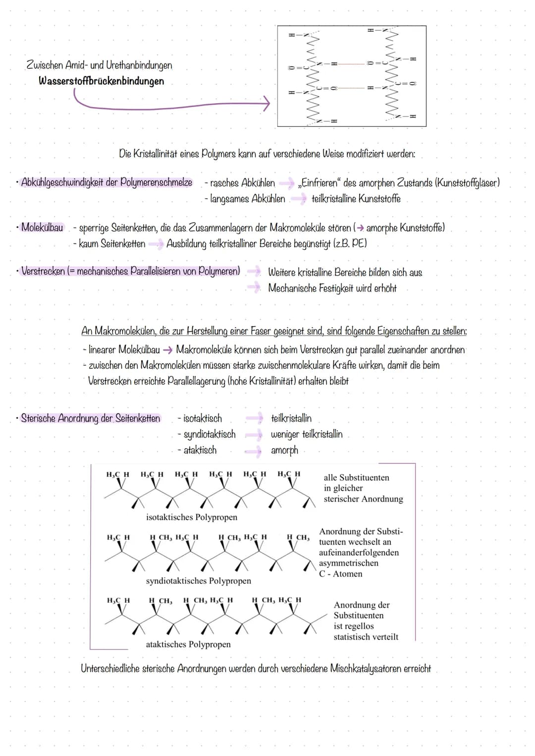 KUNSTSTOFFE
Kunststoffe (= Polymere) sind organischer Natur. Sie sind aus Monomeren zu Polymeren (=Makromolekülen) zusammengesetzt.
(Molekül