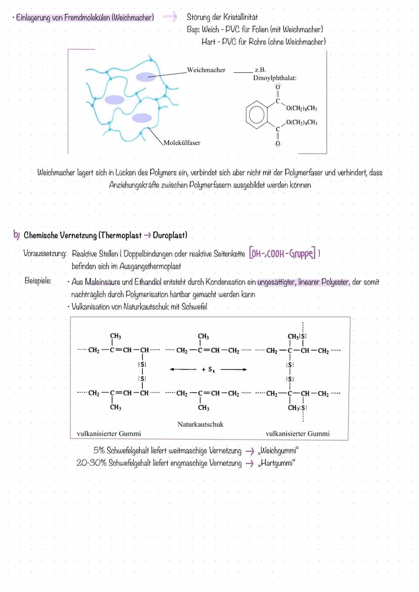 KUNSTSTOFFE
Kunststoffe (= Polymere) sind organischer Natur. Sie sind aus Monomeren zu Polymeren (=Makromolekülen) zusammengesetzt.
(Molekül