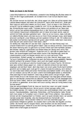 Know Rede (pro) lesen in der Schule  thumbnail
