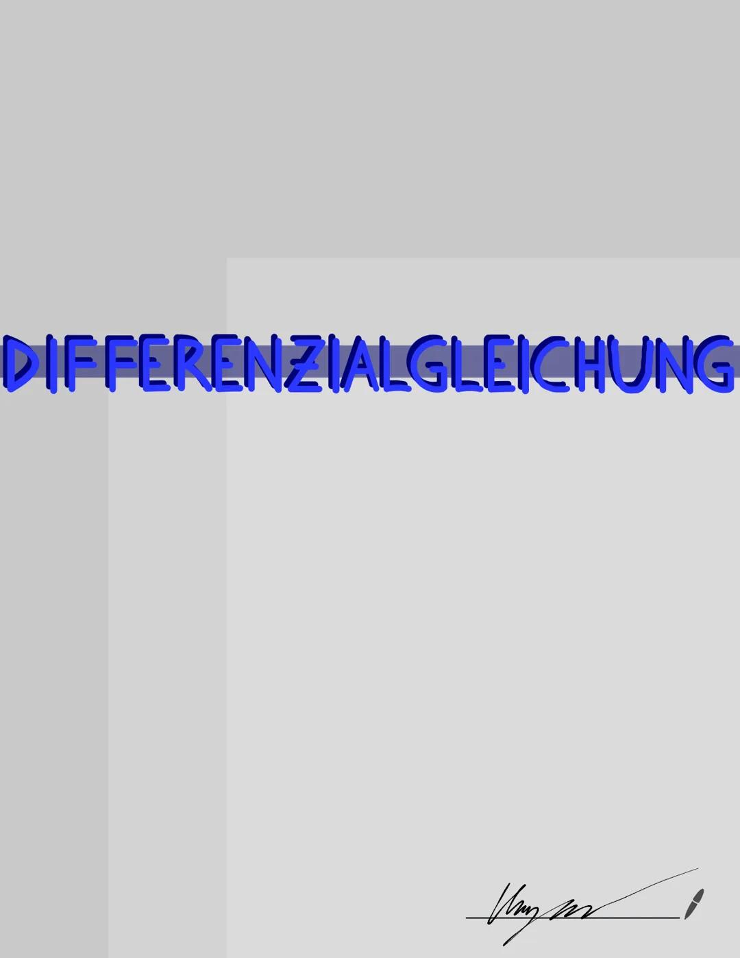 INTEGRALRECHNUNG
Mys GLEICHUNGEN
Kryss FUNKTIONEN
Umayos 1 # DIFFERENZIALGLEICHUNG # DIFFERENZIALGLEICHUNG

## 1. Ableitungsregeln

### 1. E
