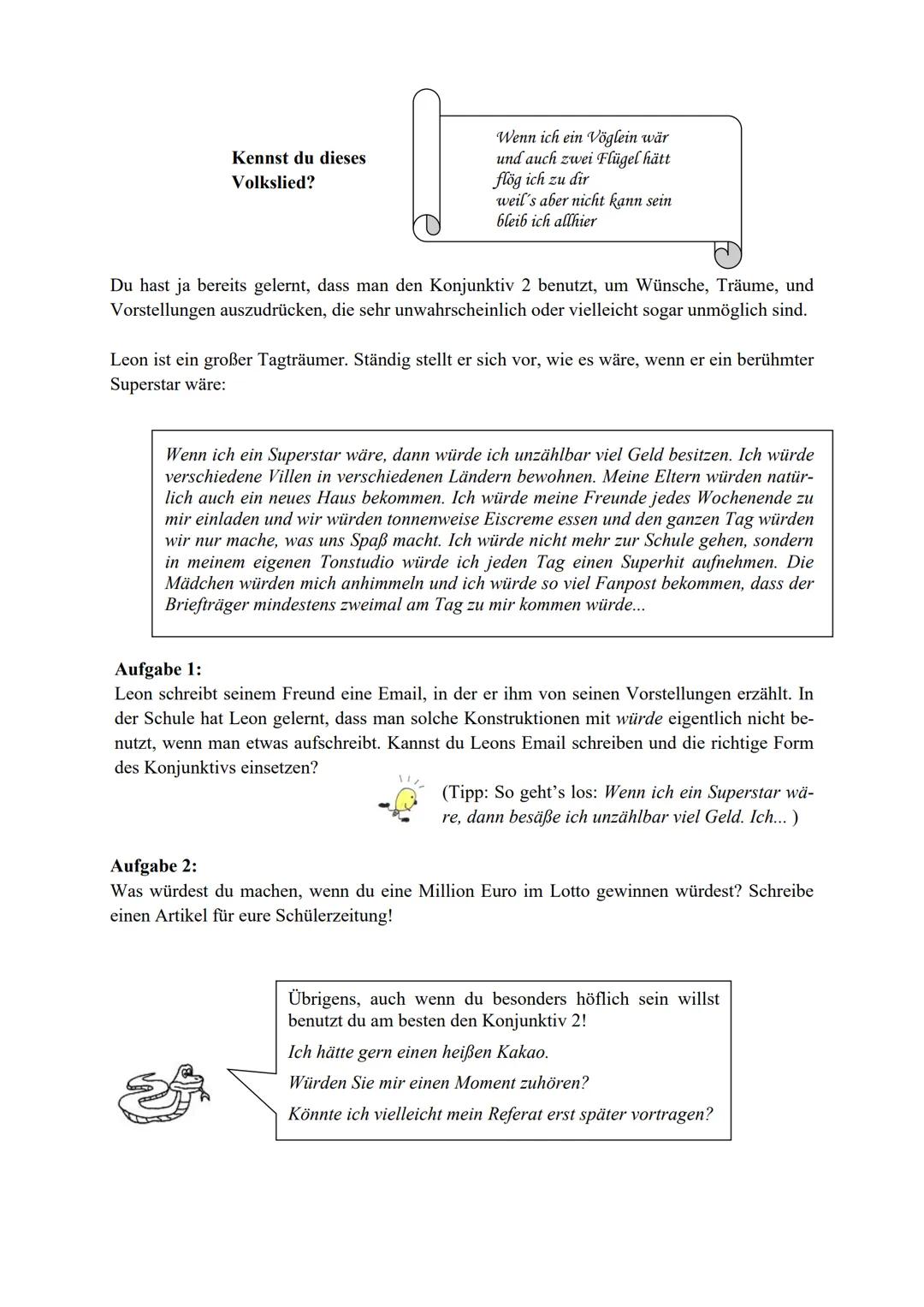 ©2011 Comelsen Verlag, Berlin, Alle Rechte vorbehalten.
Grammatik und sprachlicher Ausdruck
Der Konjunktiv I
Der Konjunktiv I ist eine Aussa