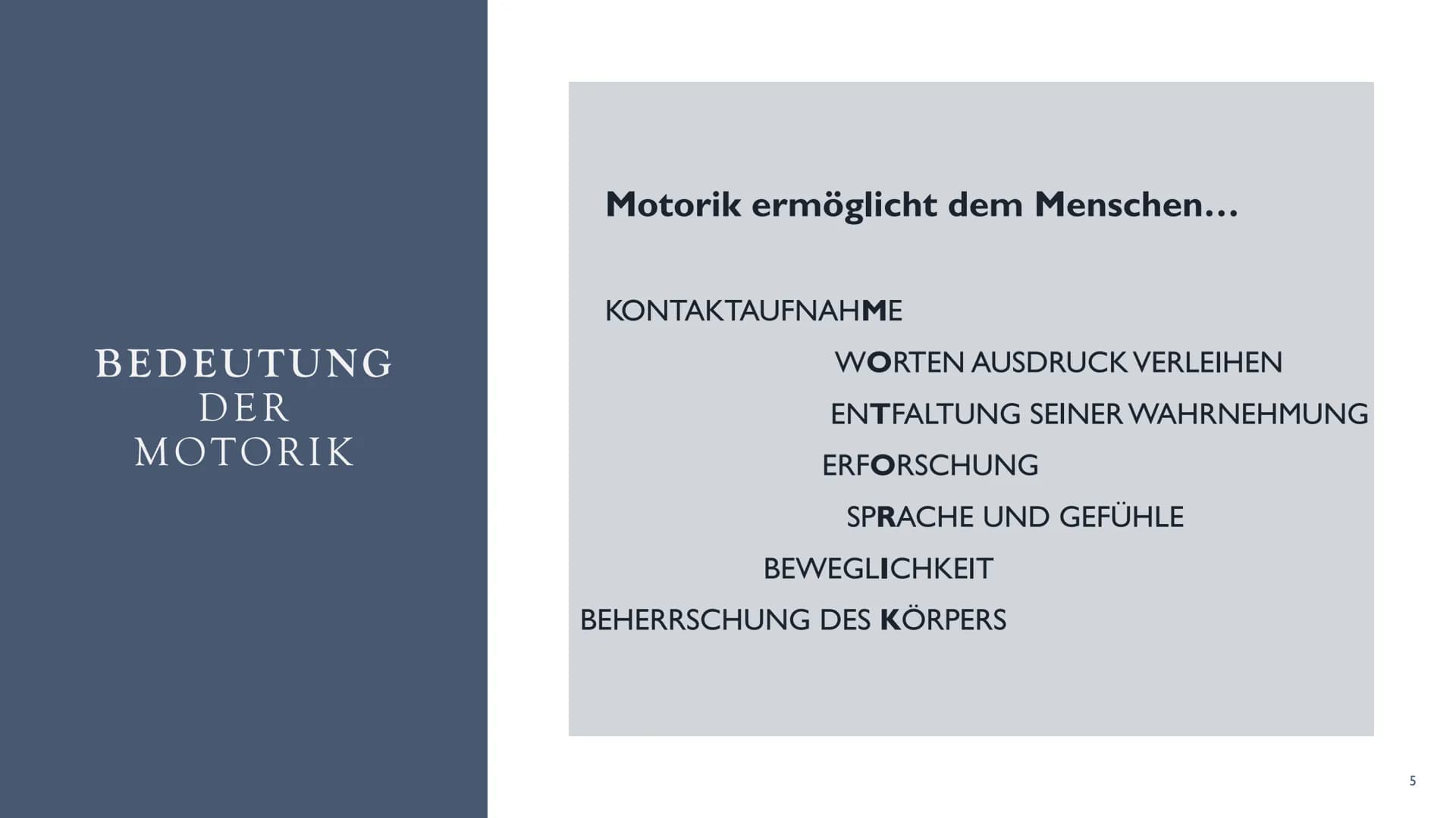 DIE
ENTWICKLUNG
AUF
VERSCHIEDENEN
ALTERSSTUFEN
Die Entwicklung der
Motorik ●
●
●
Bedeutung
Prinzipien der motorischen Entwicklung
Entwicklun