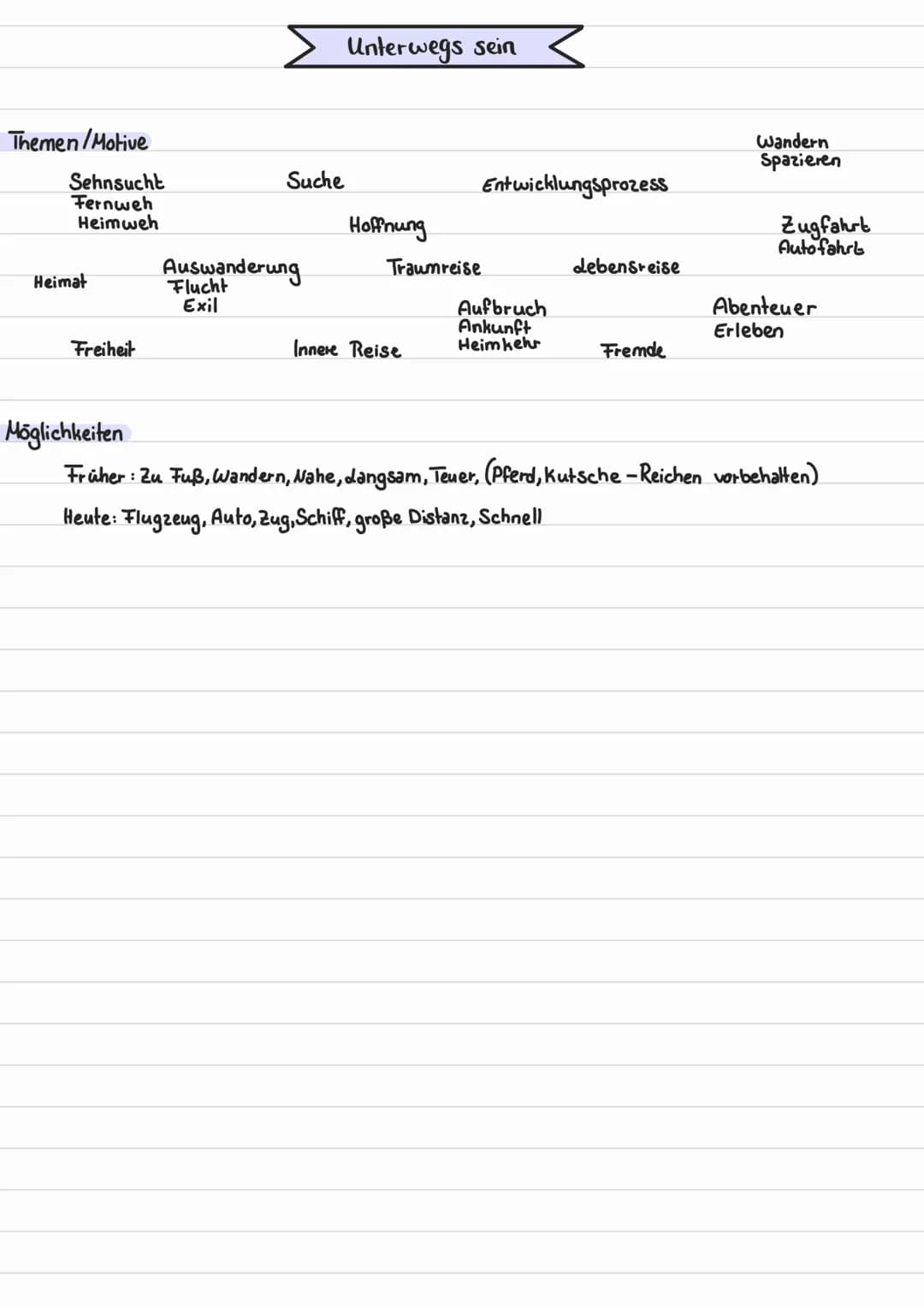 Lyrik-Unterwegssein
Gedichtsvergleich
Aufbau
For males
Reisethematik
Themen/Motive
Möglichkeiten
Epochenüberblick
Barock (1600-1720)
Aufklär