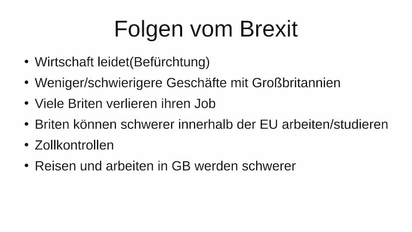 Brexit Großbritannien
- Was ist der Brexit
- Warum wollen die Briten aussteigen?
- Abstimmung
- Folgen vom Brexit
- Austrittsabkommen
- 01.0