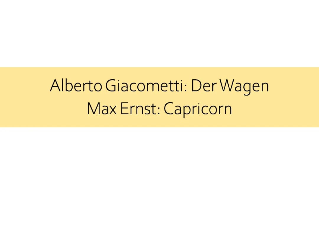 Entdecke Alberto Giacometti und Max Ernst: Kunst für Kinder erklärt