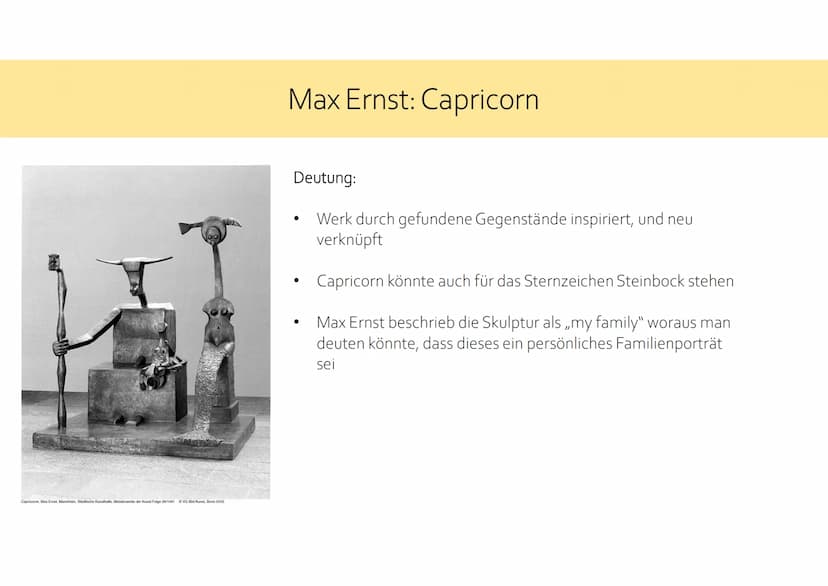 Alberto Giacometti: Der Wagen
Max Ernst: Capricorn Alberto Giacometti: Der Wagen
Titel:
Jahr:
●
1950
Technik:
Der Wagen
Die Frau auf dem Wag