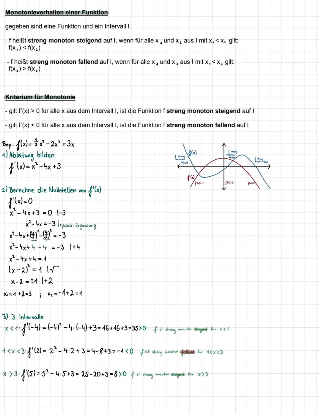 Wiederholung Ig.] + Kurvenanpassung
Ableitung
Die Ableitungsfunktion f'(x) der Funktion f(x) beschreibt die lokale/momentane Änderungs-
rate