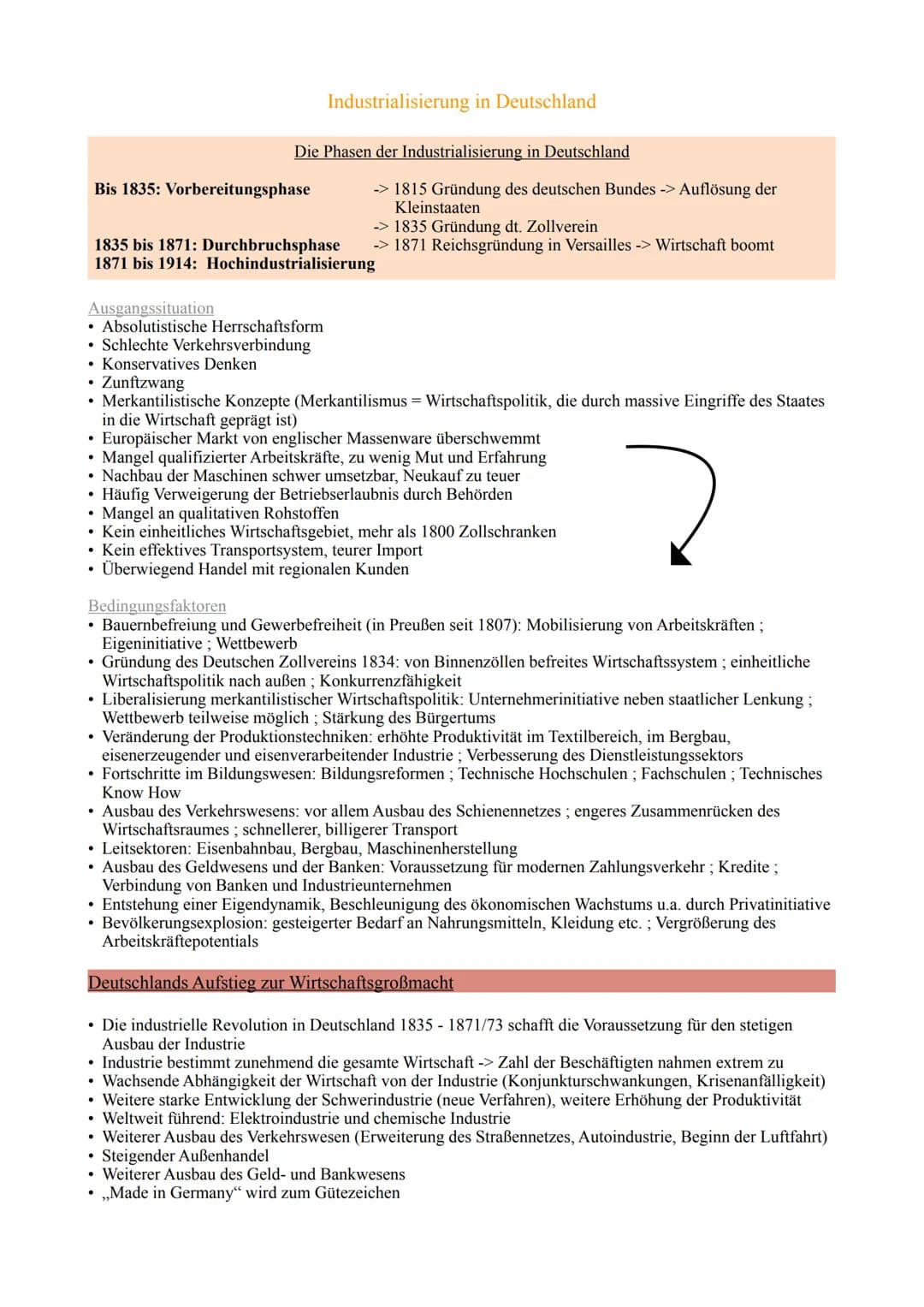 Bis 1835: Vorbereitungsphase
Ausgangssituation
• Absolutistische Herrschaftsform
• Schlechte Verkehrsverbindung
• Konservatives Denken
Zunft