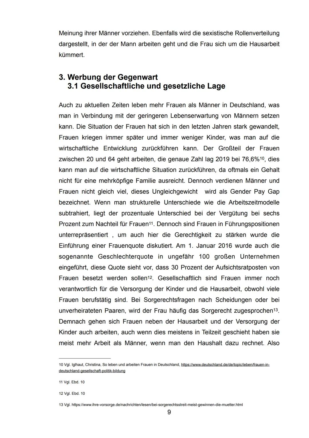 Gegenüberstellung
Fichte Gymnasium Hagen
der Darstellung des Frauenbildes in der
der Werbung der 50er Jahre und der Gegenwart
FRAUEN AN DEN
