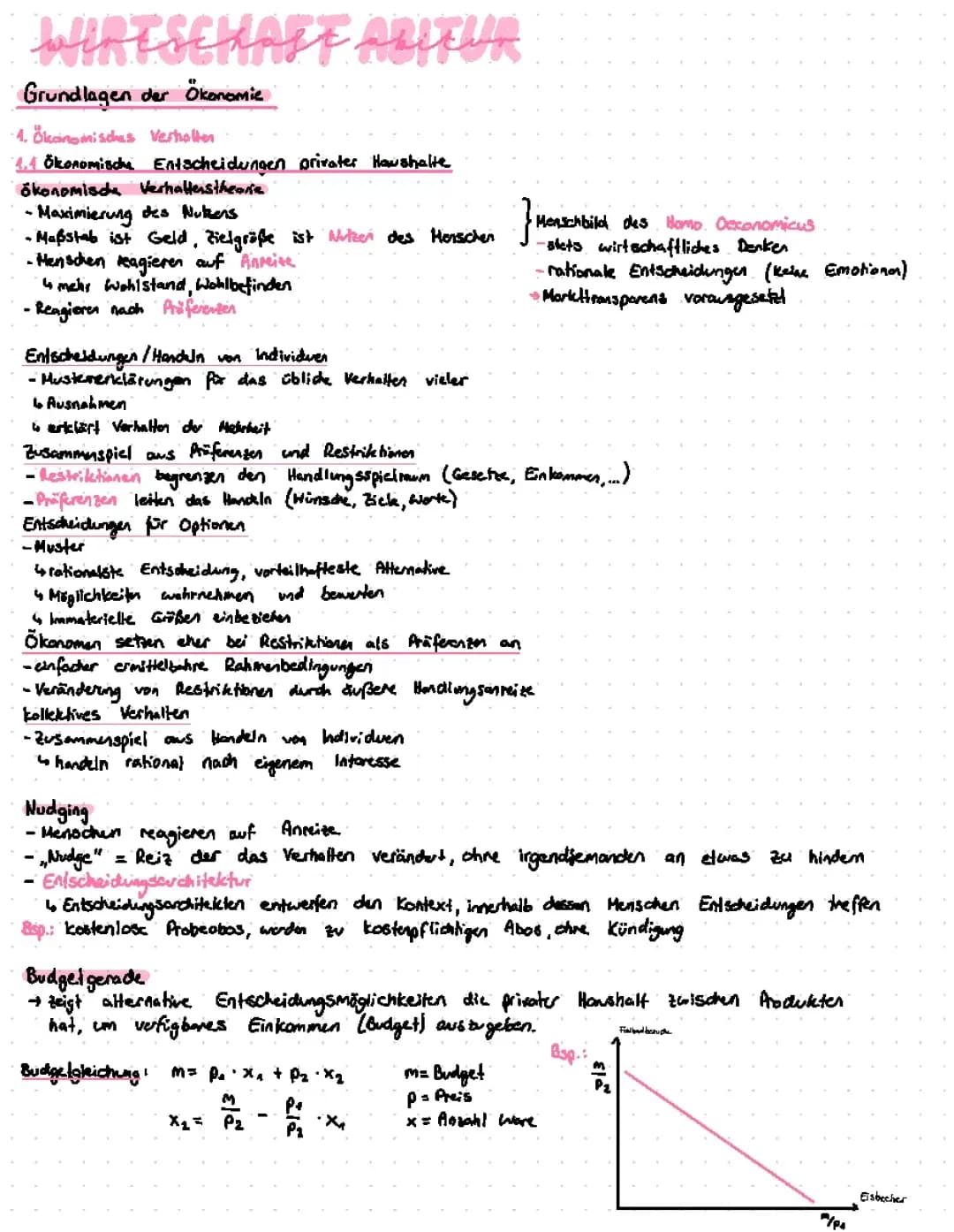 Grundlagen der Ökonomie 