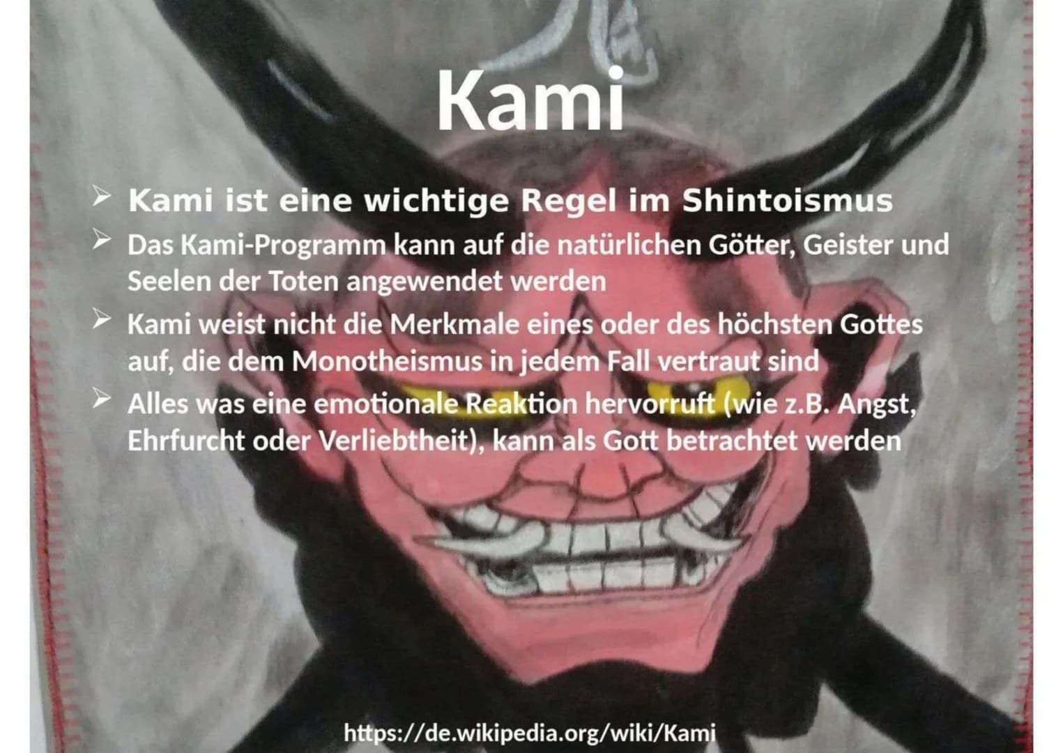 Yōkai (Arten)
Es sind Arten wie Monster und übernatürliche
Kreaturen
Sie sollen von der deutschen Mythologie
stammen, weil die deutsche Myth