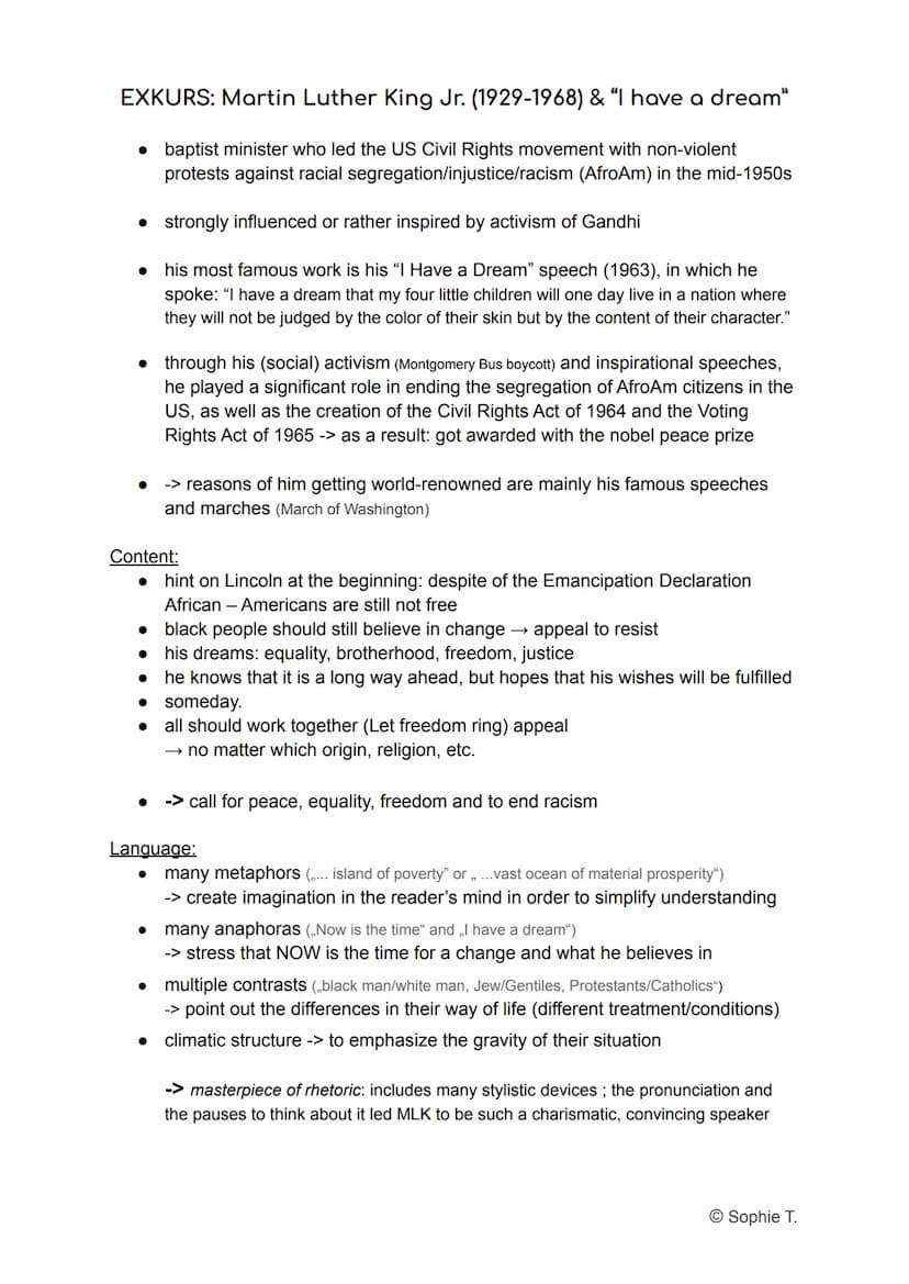 Englisch Abi SH 2021 - Lernzettel
Q1.1 - art and literature:
● Shakespeare (Zeitalter, Motive etc. + A Midsummer Night's Dream (comedy))
● I