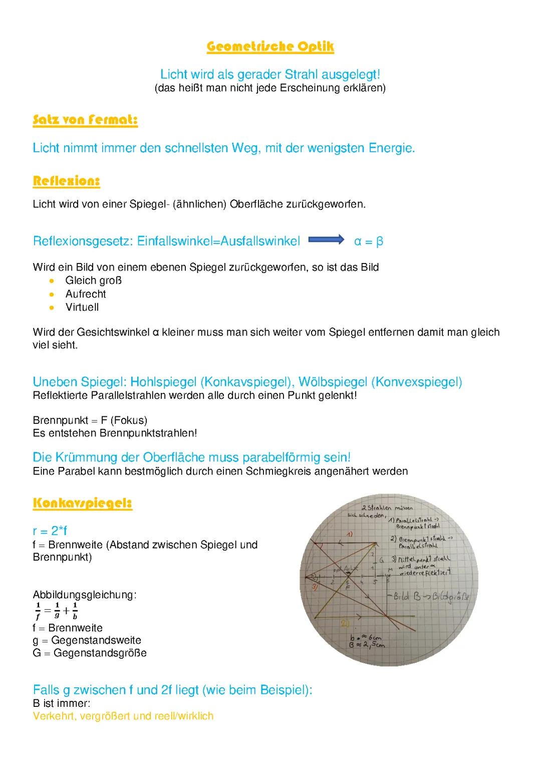 Geometrische Optik