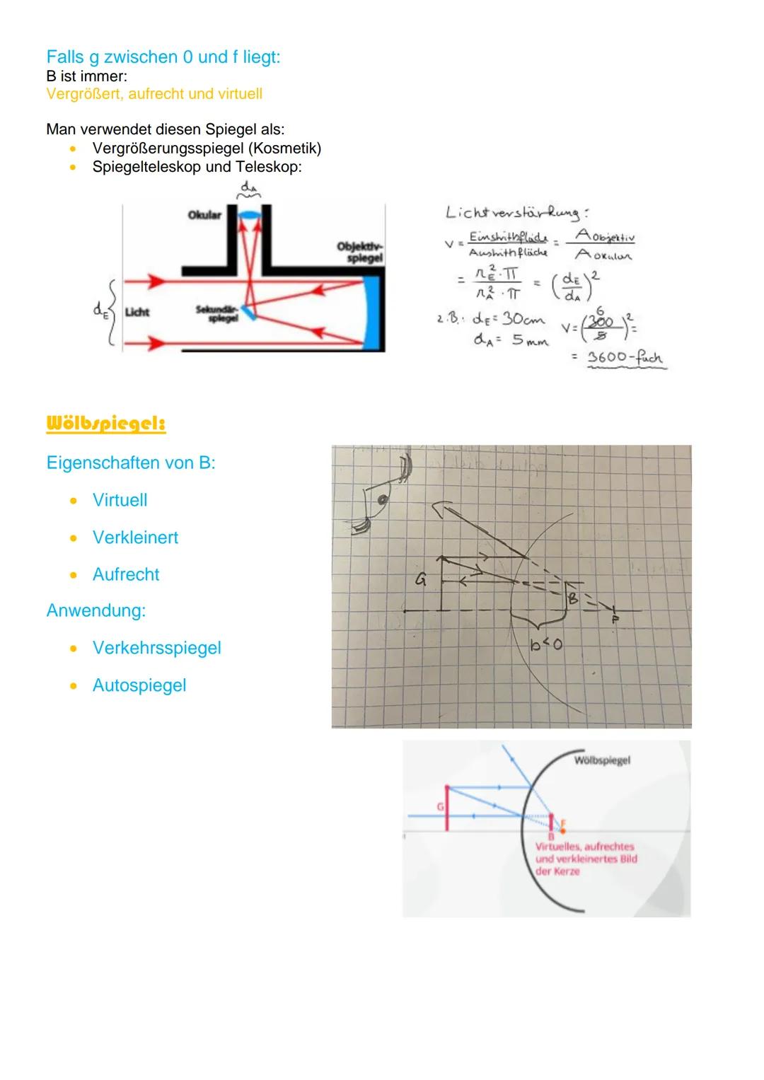Satz von fermat:
Licht nimmt immer den schnellsten Weg, mit der wenigsten Energie.
Geometrische Optik
Licht wird als gerader Strahl ausgeleg