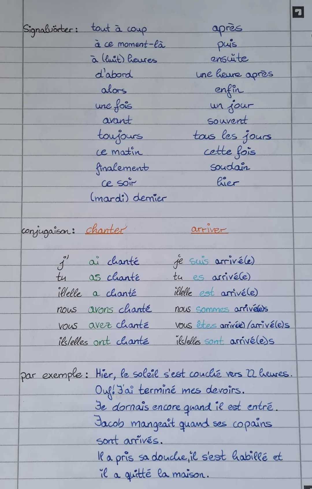 L
les temps du français
passé simple
↓
↑
plus-que-
parfait
imparfait
↓
↑
passé
composé
j
tu
plus-que-parfait
→ Yor vergangenheit.
utilisatio