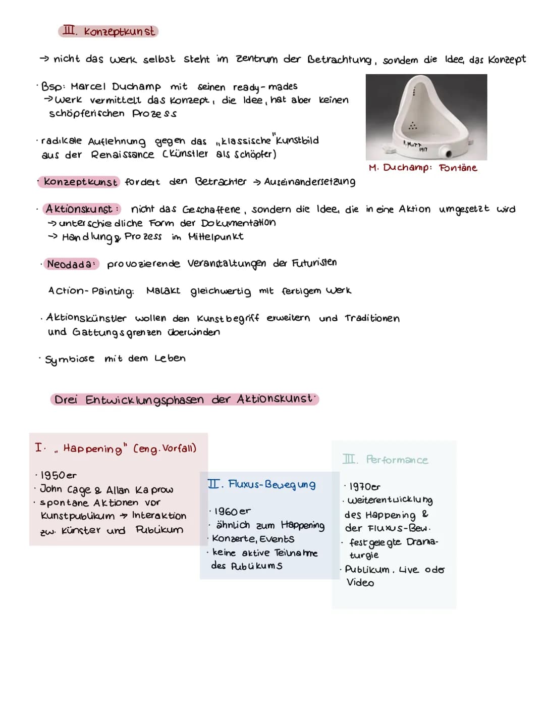 I. Der Kunstbegriff
keine eindeutige Definition
kulturelle Hervorbringung, die sich in einem werk zeigt
kunstwerk: eine individuelle Leistun