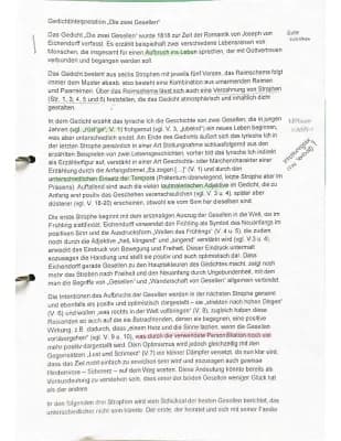 Know Gedichtinterpretation „Die zwei Gesellen“  thumbnail