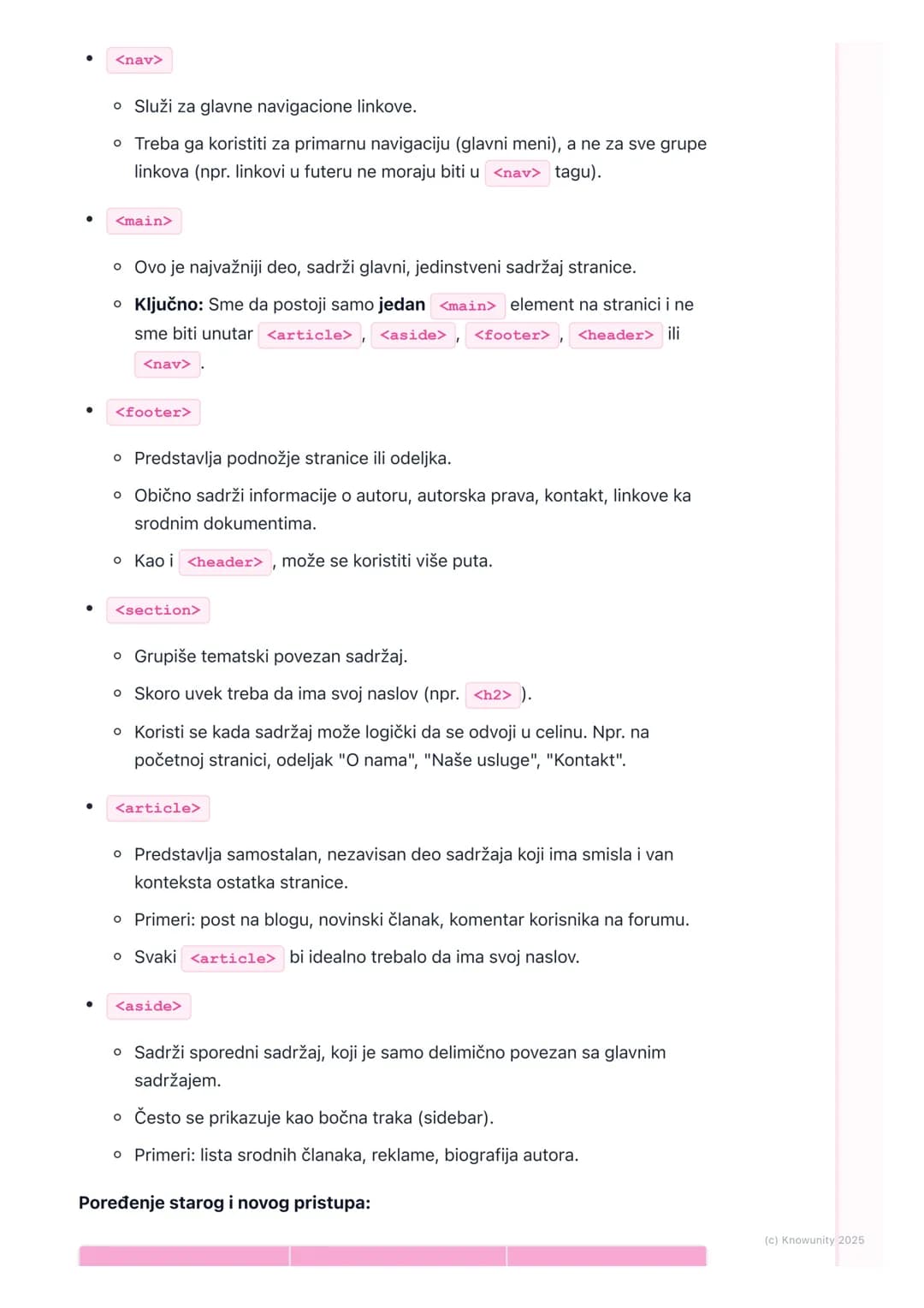 # HTML5-Struktura i
semantika

Uvod u HTML5 semantiku

HTML5 je uveo nove elemente koji pomažu da se bolje opiše struktura veb
stranice. Pre