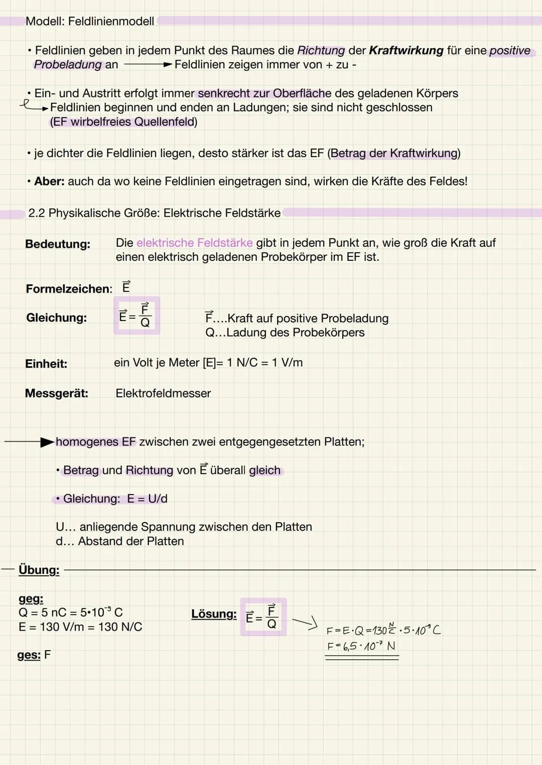 1. Die elektrische Ladung
1.1 Wiederholung - Ladungsarten und ihre Eigenschaften
Ladungsarten:
1) elektrische positive Ladungen: z.B. Proton