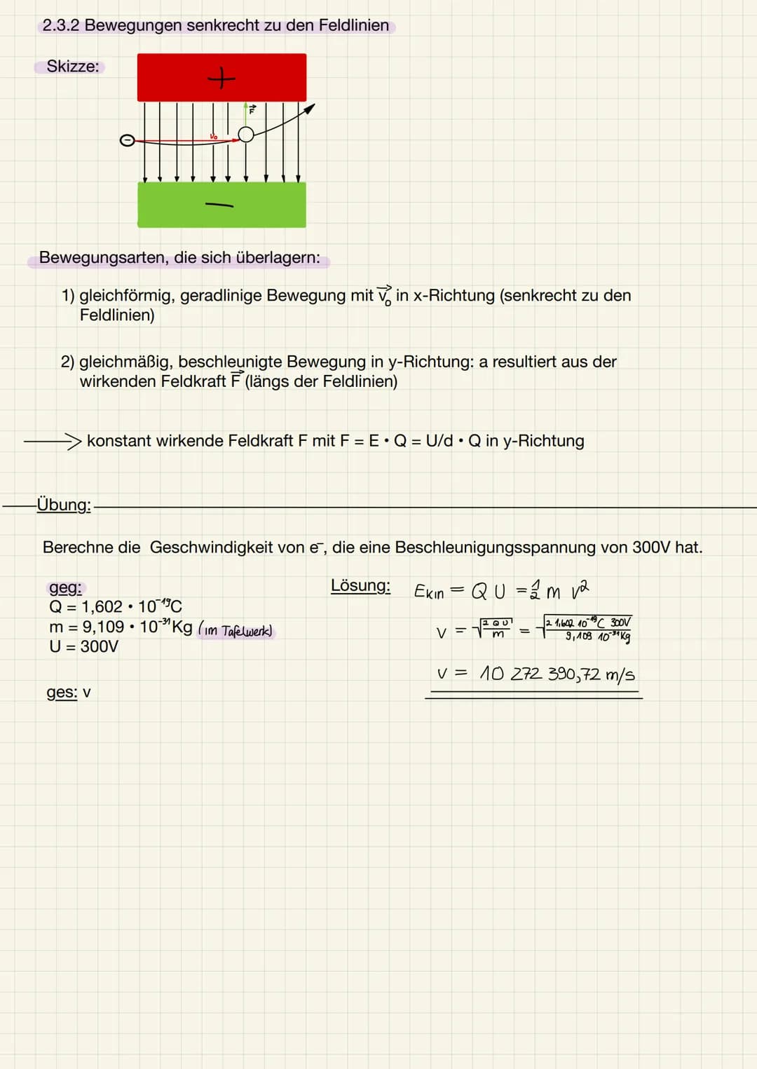 1. Die elektrische Ladung
1.1 Wiederholung - Ladungsarten und ihre Eigenschaften
Ladungsarten:
1) elektrische positive Ladungen: z.B. Proton