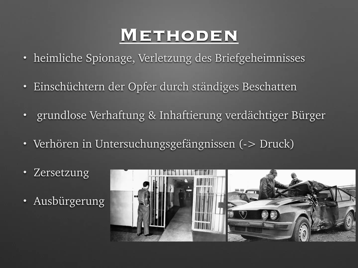 Was hat die Stasi gemacht? Stasi-Methoden, Beispiele und mehr über die Geschichte der Stasi in der DDR