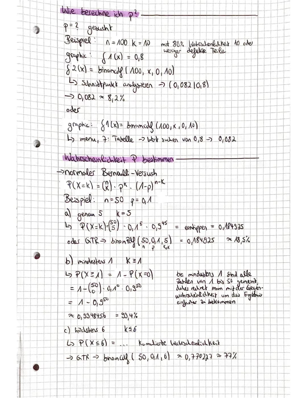 -
-
5. Mathematikklausur
Stochastik → Bernoulli, Binomialverte lung
→ Baumdiagramme, Zufallsgröße, Wahrscheinlich kedsvertelung,
Erwartungsw