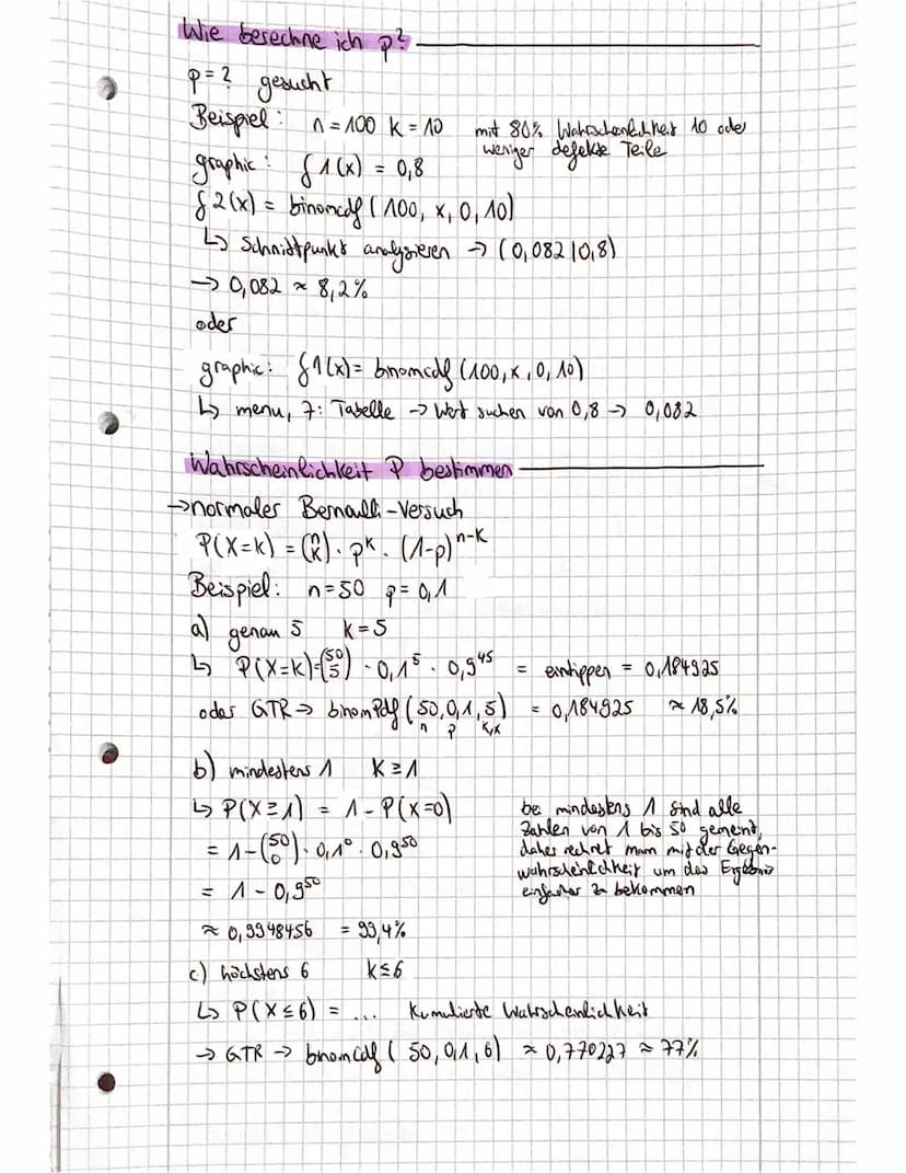 -
-
5. Mathematikklausur
Stochastik → Bernoulli, Binomialverte lung
→ Baumdiagramme, Zufallsgröße, Wahrscheinlich kedsvertelung,
Erwartungsw