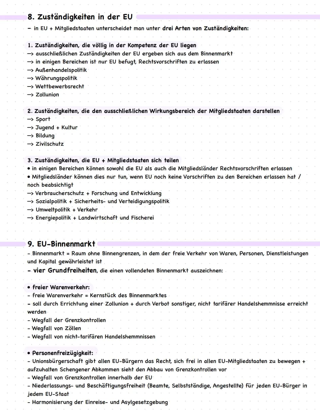 4. Prinzipien der EU
- Eu hat ein eigenes System von Institutionen und Entscheidungsverfahren entwickelt.
L Liegt daran, dass EU kein Staat 