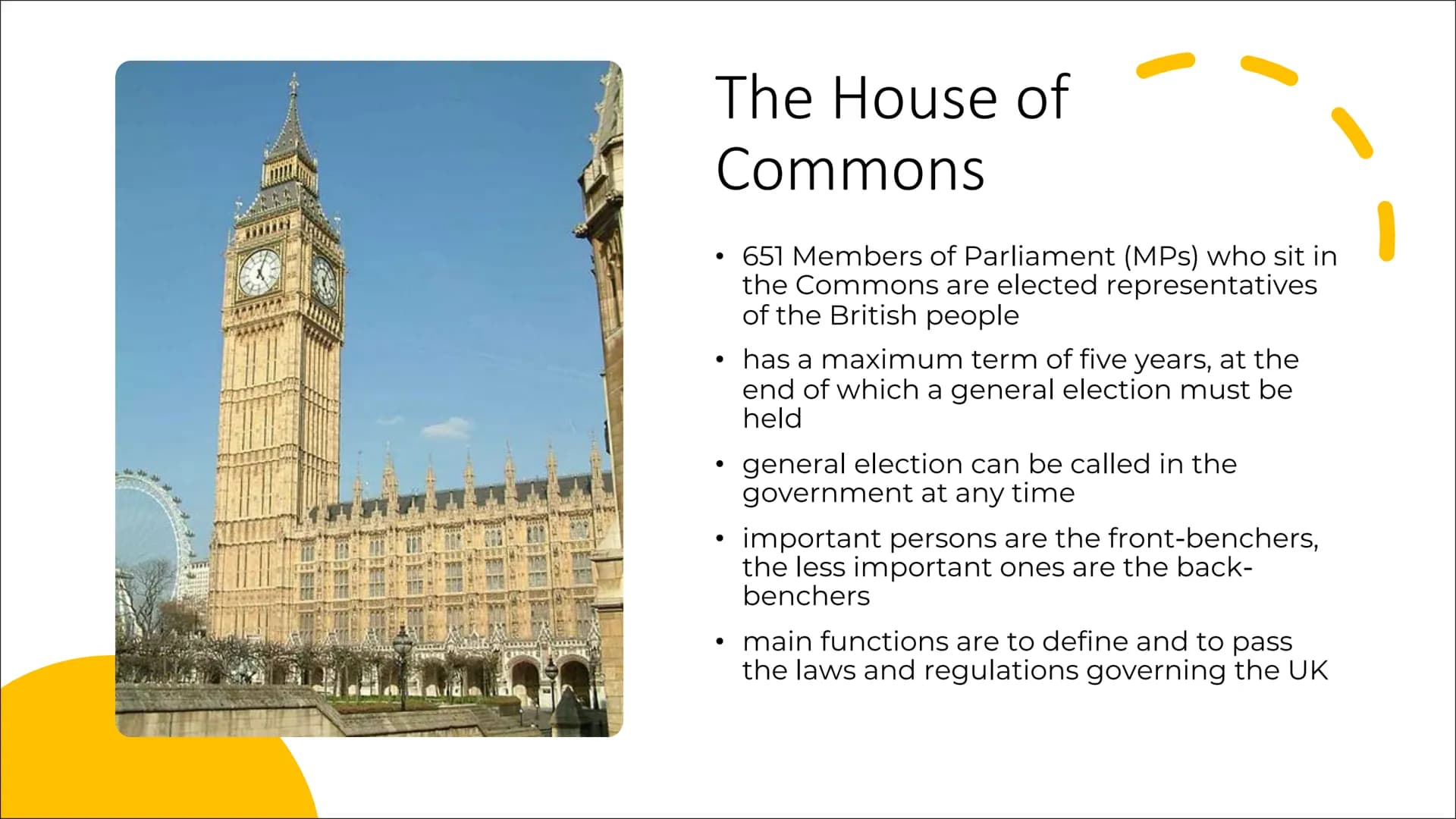 The Political System of the United
Kingdom Structure
General information
• Historical background
• Political system today
• Political partie