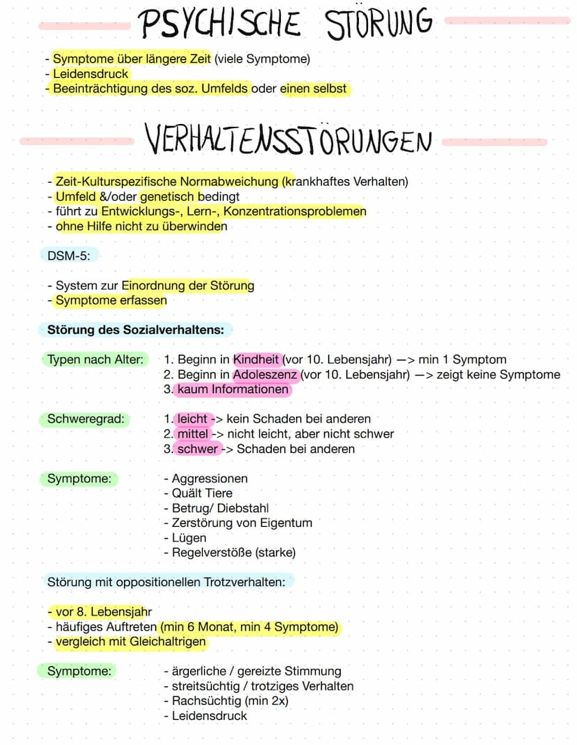  psychische storing
Begriff Psychische Störung
Ursachen
- Erleben & Verhalten weicht von Norm ab
- Verhalten über langen Zeitraum
- Leidensd
