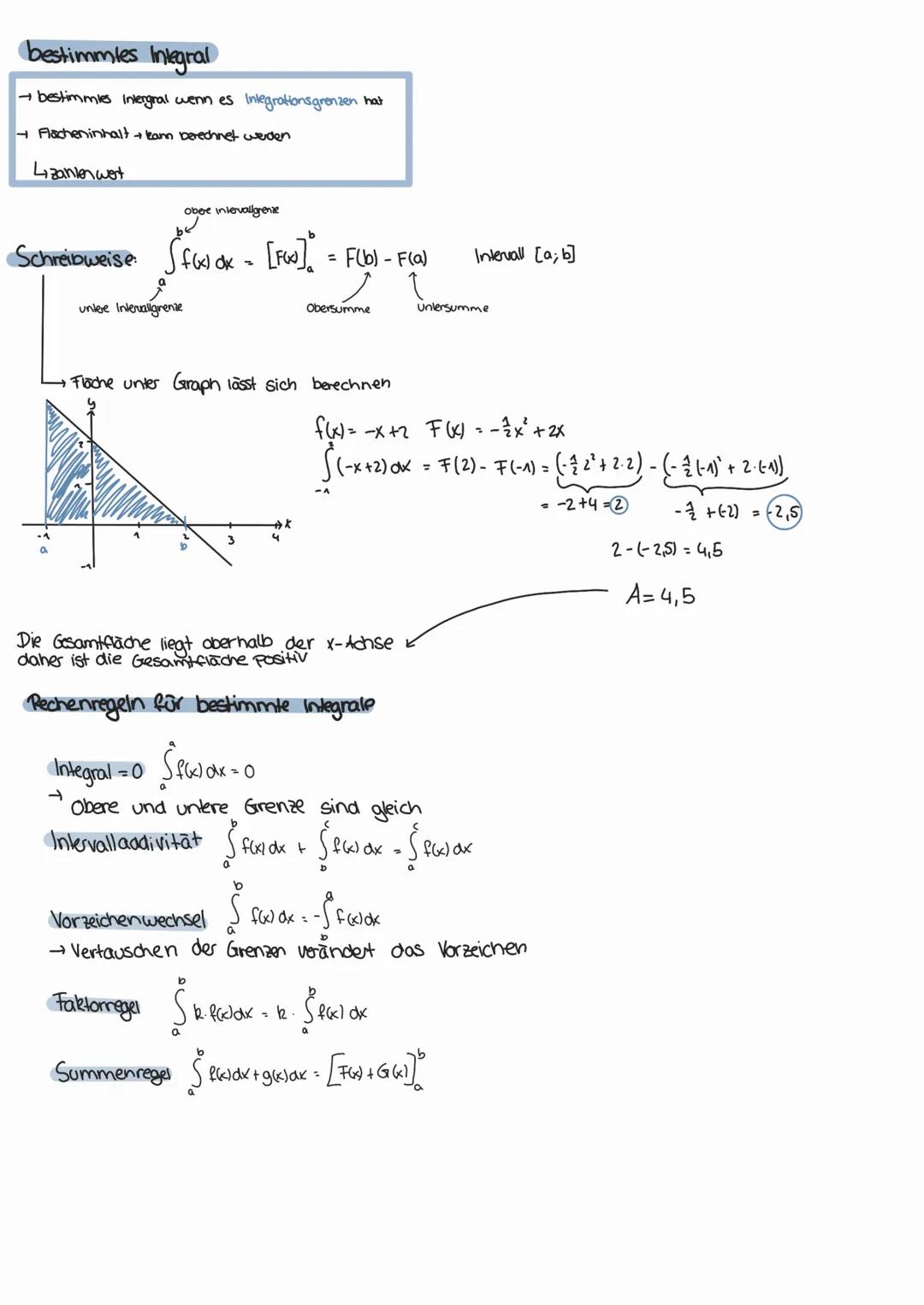 # Integrale

Die Berechnung von Integralen nennt man Integration

Stammfunktionen & unbestimmte Integrale

→ Sucht man aie stammfunktion ein
