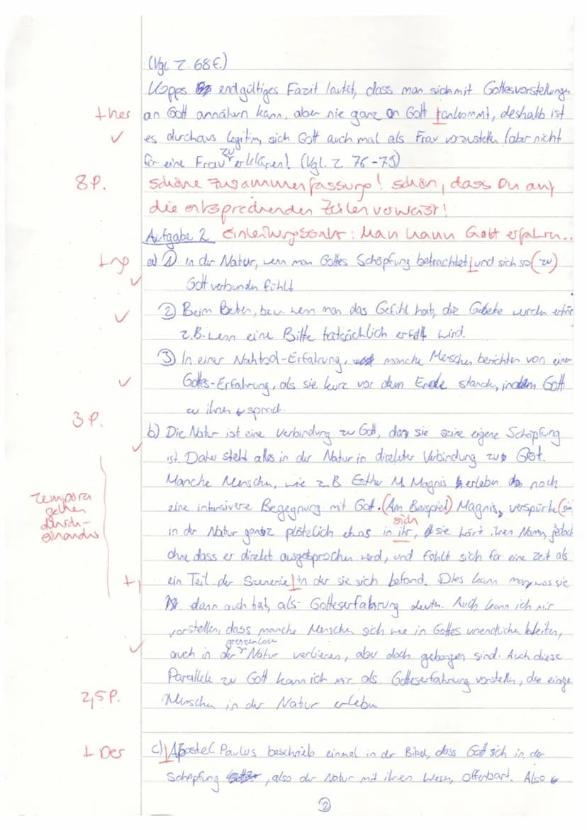 Text:
Ist Gott eine Frau?
1
Der Schweizer Schriftsteller und Pfarrer Kurt
2 Marti veröffentlichte im Jahr 1980 ein Gedicht,
3 das mit den Wo