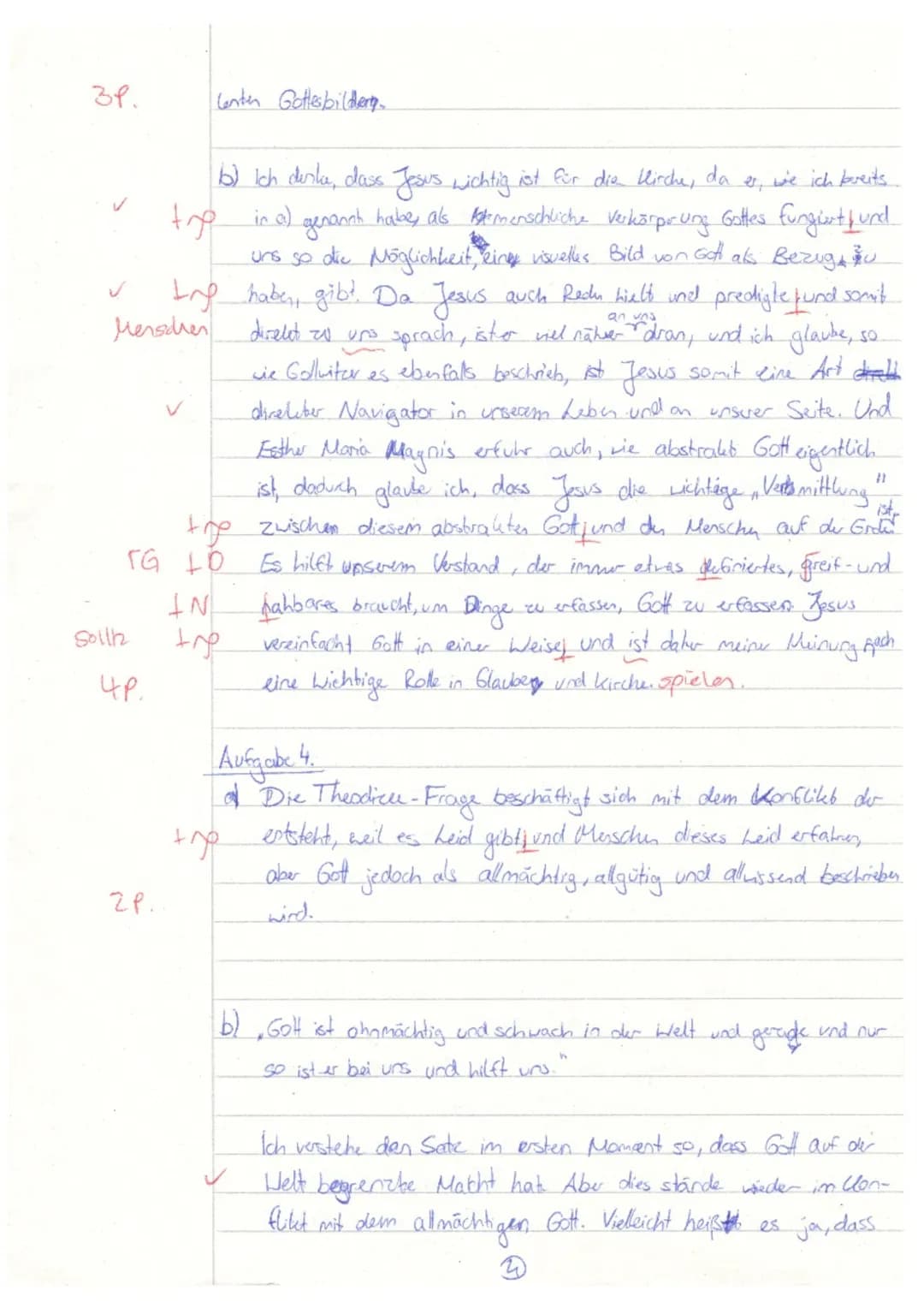 Text:
Ist Gott eine Frau?
1
Der Schweizer Schriftsteller und Pfarrer Kurt
2 Marti veröffentlichte im Jahr 1980 ein Gedicht,
3 das mit den Wo
