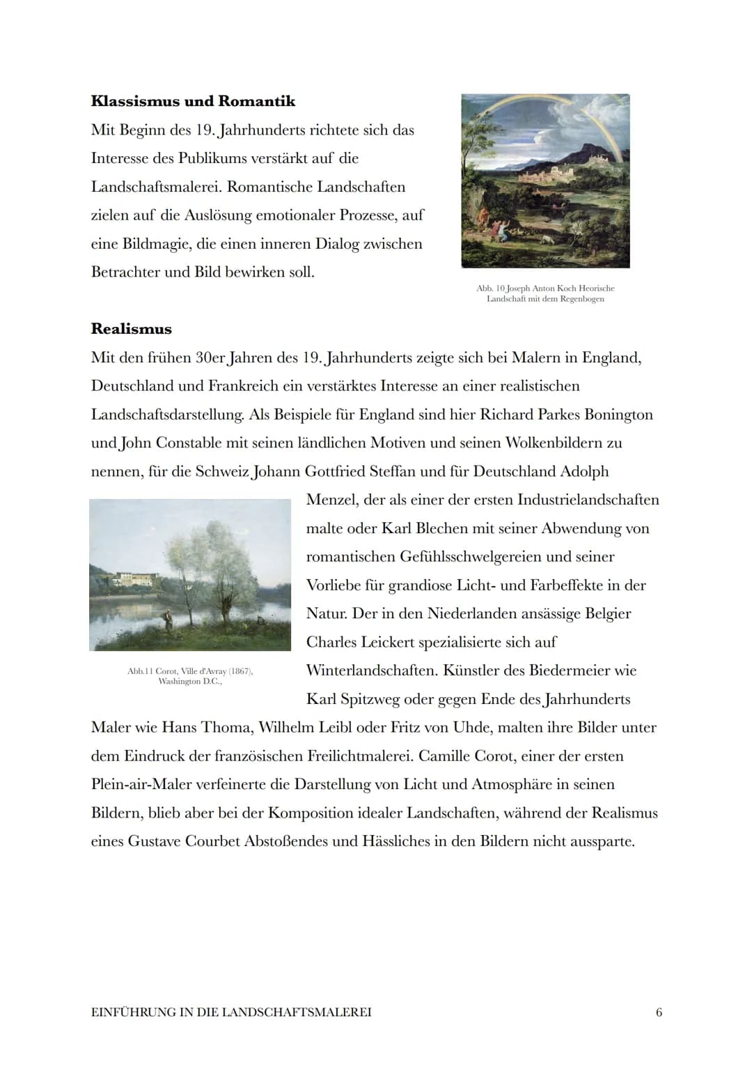 10. Oktober 2021
Einführung in die
Landschaftsmalerei
Der Begriff "Landschaft" leitet sich aus dem Althochdeutschen ab. Er ist seit dem
12. 