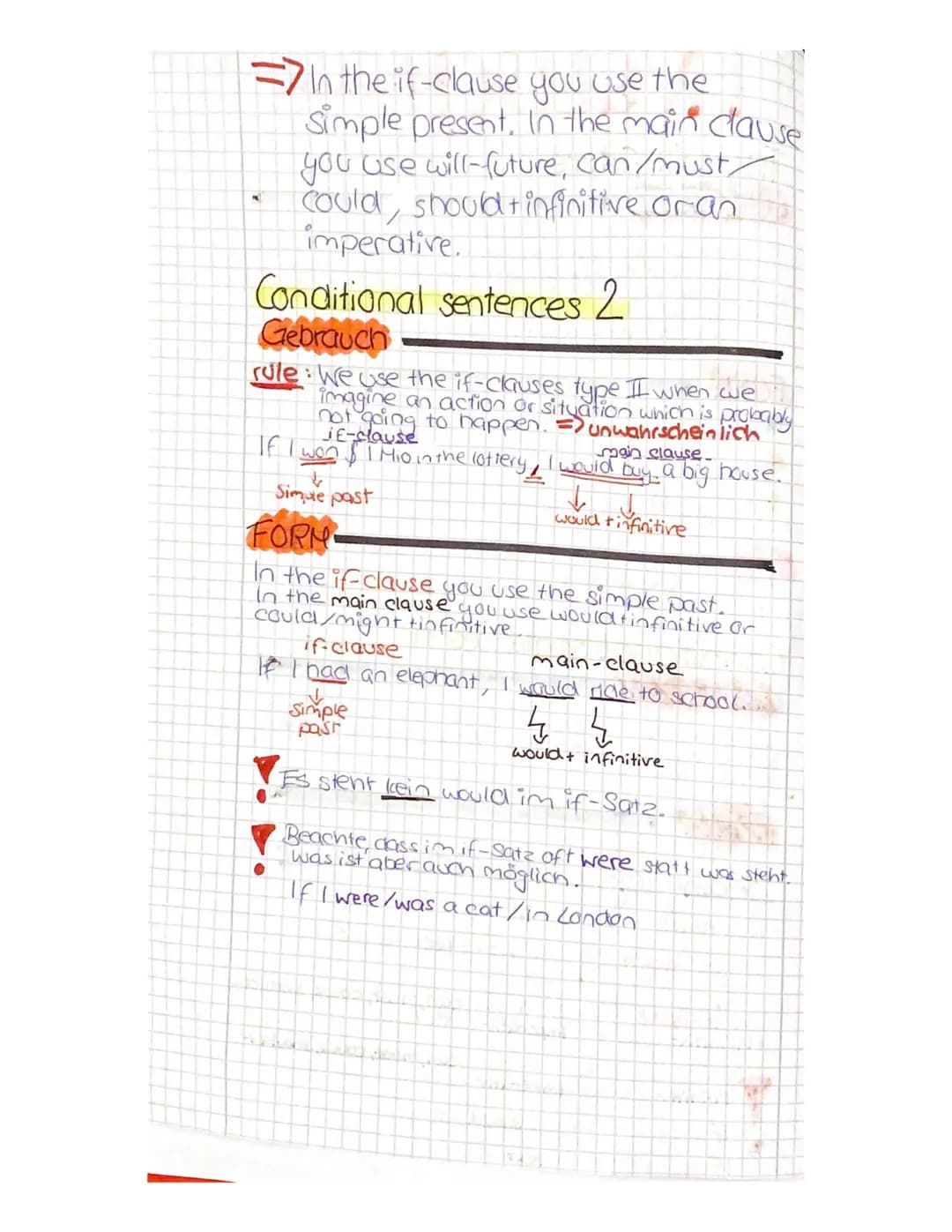 ENGLISCH
?
The will-future
GEBRAUCH
-Bei Vermutungen - oft mit I (don't) think, I'm (not) sure,
maybe oder probaldy. Oft sind es Dinge, die 