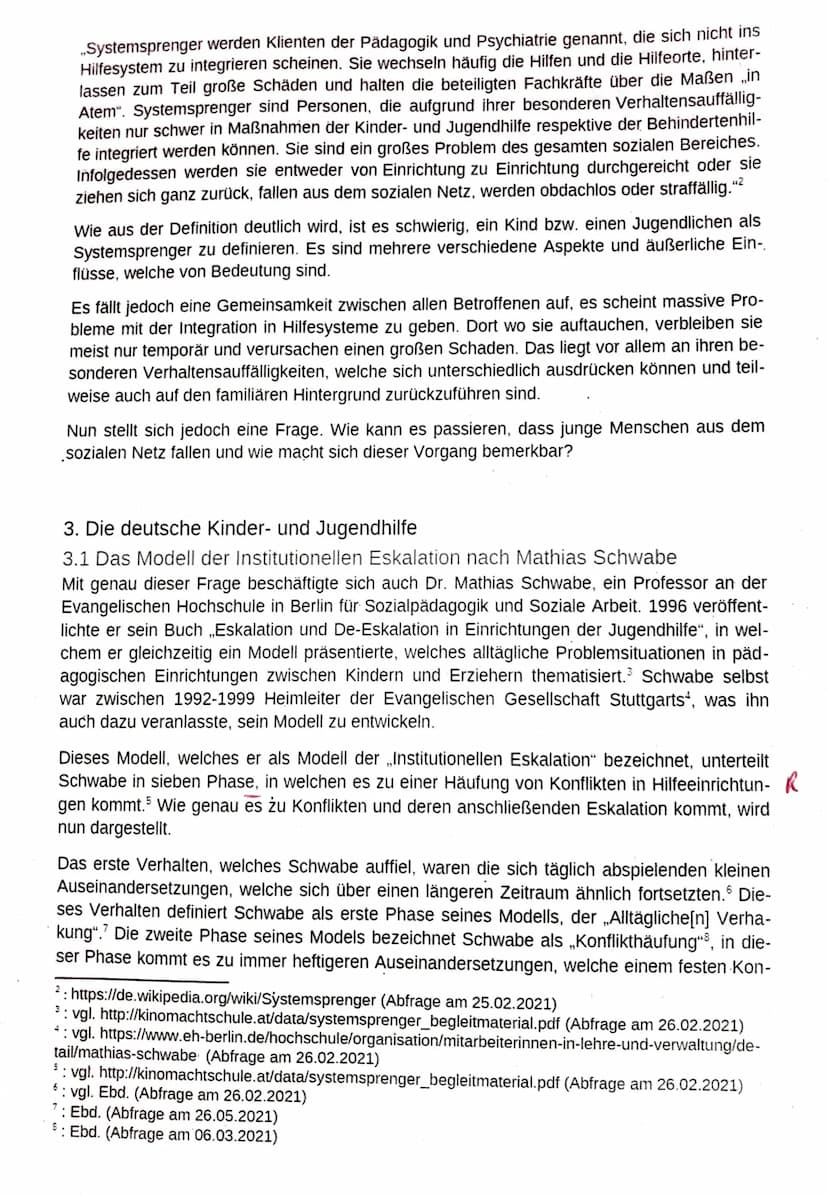 Verfasser:
Kurs:
Chancen und Grenzen pädagogischer Einrichtungen
Betreuer:
Facharbeit im Fach Pädagogik
SYSTEMSPRENGER
Abgabetermin:
Leistun