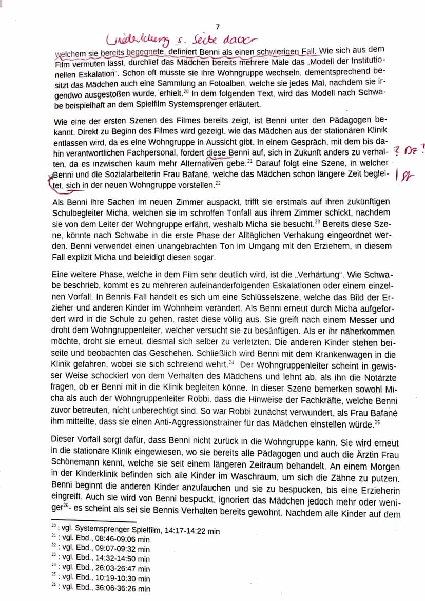 Verfasser:
Kurs:
Chancen und Grenzen pädagogischer Einrichtungen
Betreuer:
Facharbeit im Fach Pädagogik
SYSTEMSPRENGER
Abgabetermin:
Leistun