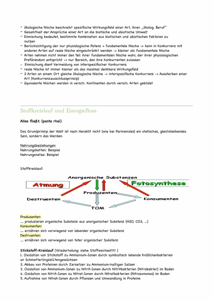 Ökologie
Ökologie ist eine Teildisziplin der Biologie, die sich mit den Wechselbeziehungen der
Organismen zu ihrer belebten und unbelebten U