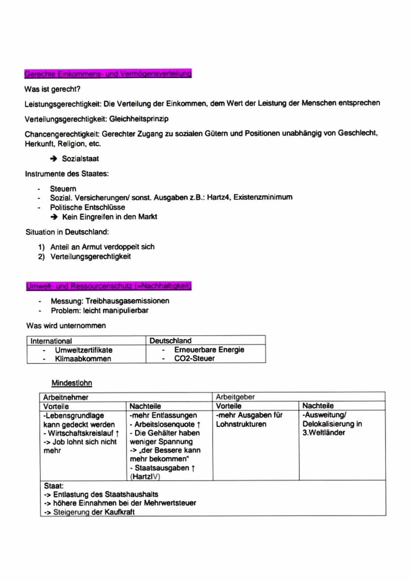 Erweiterung des „Magischen Vierecks zum Magischen Sechseck
Wirtschaftswachstum
Außenwirtschaftliches Gleichgewicht
Gerechte Einkommens- und
