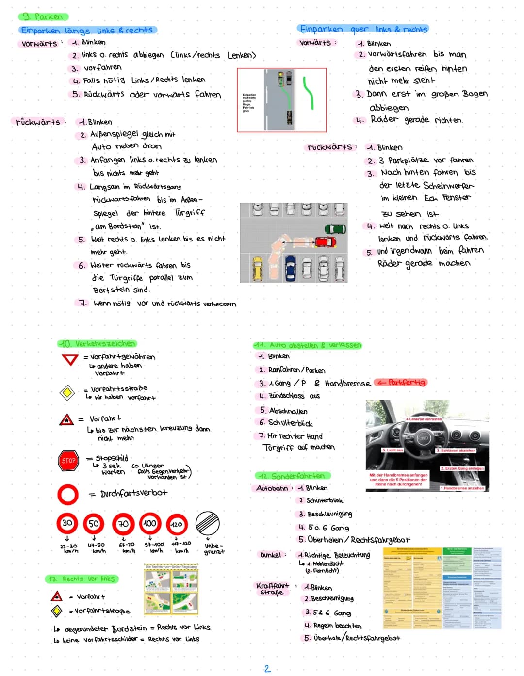 1. Motor
Kühlwasser Rot (+ Standanzeige)
Motoröl Gelb | Ölmess stab
Wischwasser Blau (+ Frostschutz
im #)
Bremsflüssigkeit Gell
3. Reifen
Mi