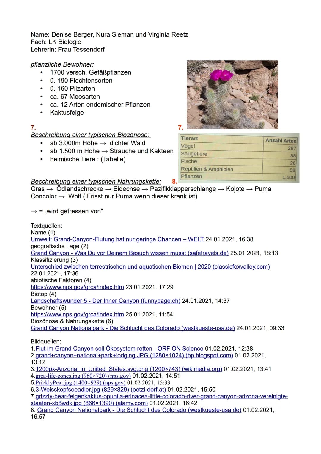 Gliederung:
1.
2.
3.
1. Name des Ökosystems
2. geografische Lage
3. Klassifizierung
4. abiotische Faktoren
5. Biotop
6. tierische und pflanz