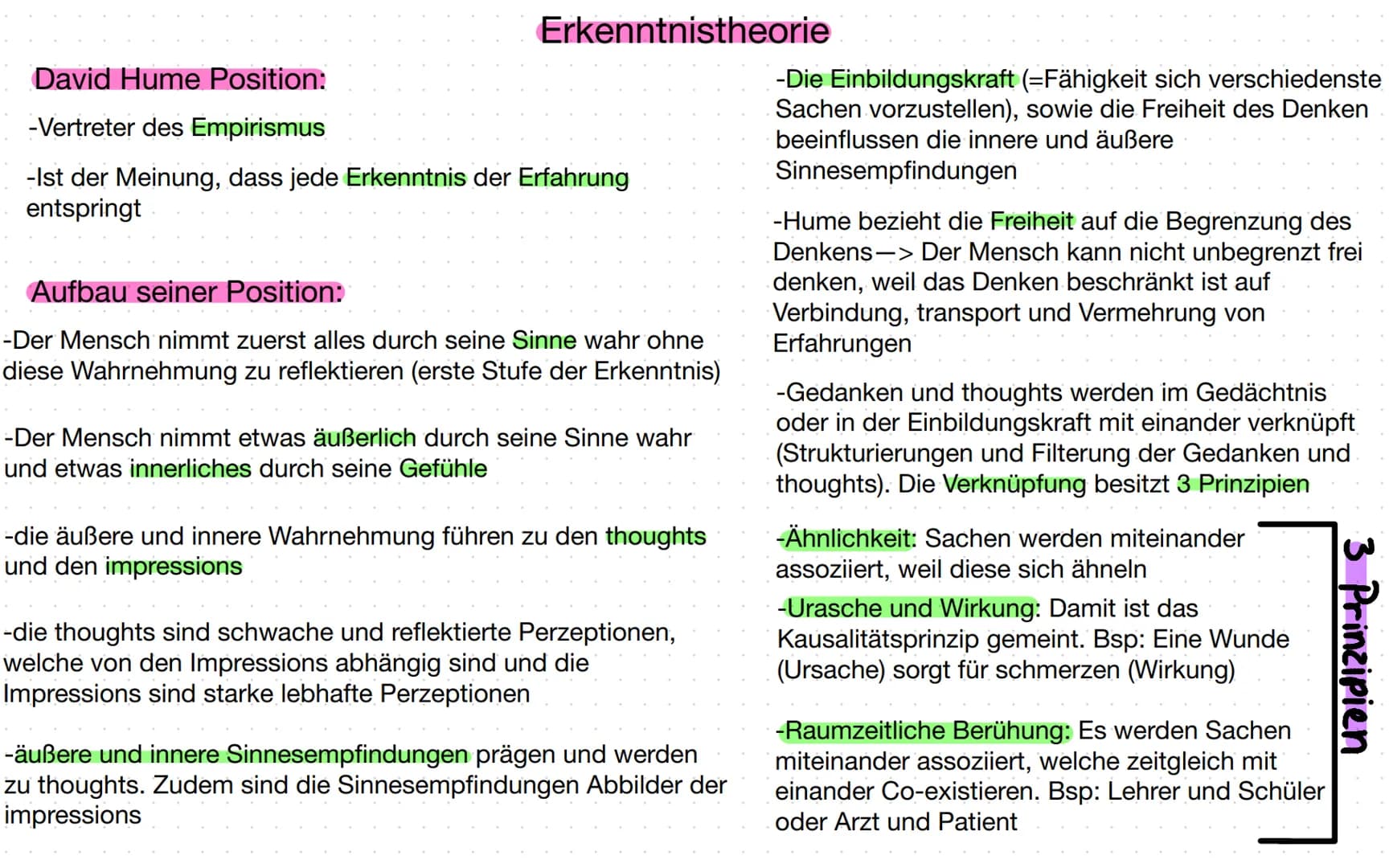 Erkenntnistheorie
David Hume Position:
-Vertreter des Empirismus
-Ist der Meinung, dass jede Erkenntnis der Erfahrung
entspringt
Aufbau sein